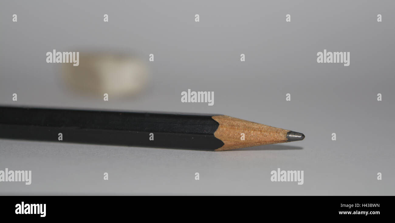 Pen and eraser Stock Photo Alamy