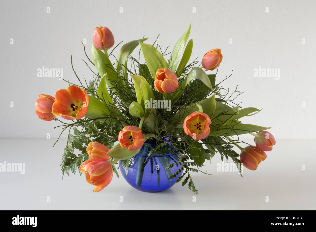 Vase, tulip bunch, Stock Photo