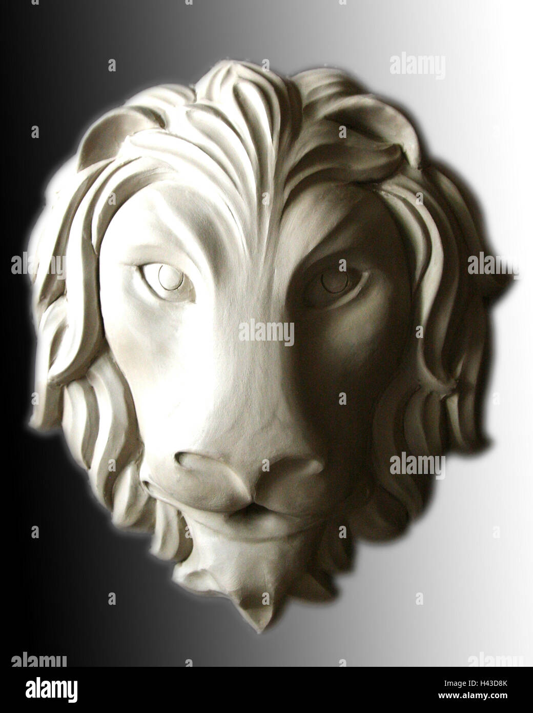 Clay Lion Sculptures
