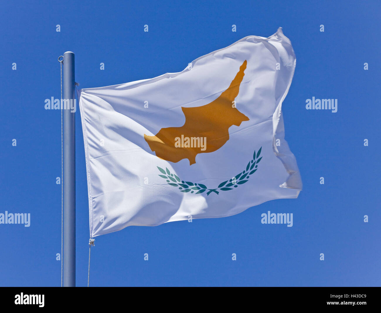 Flag the republic Cyprus Stock Photo