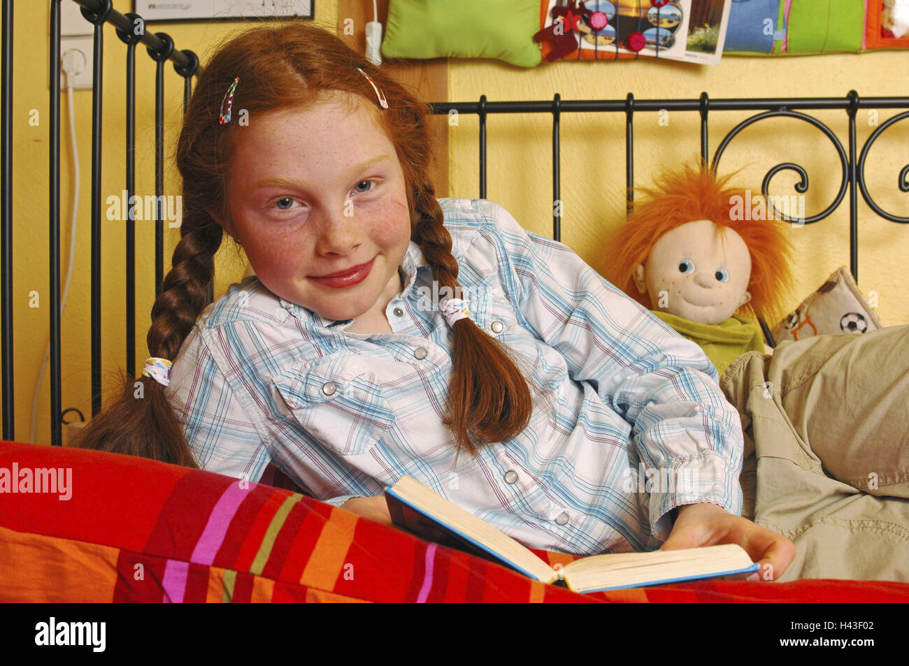 red hair doll with freckles