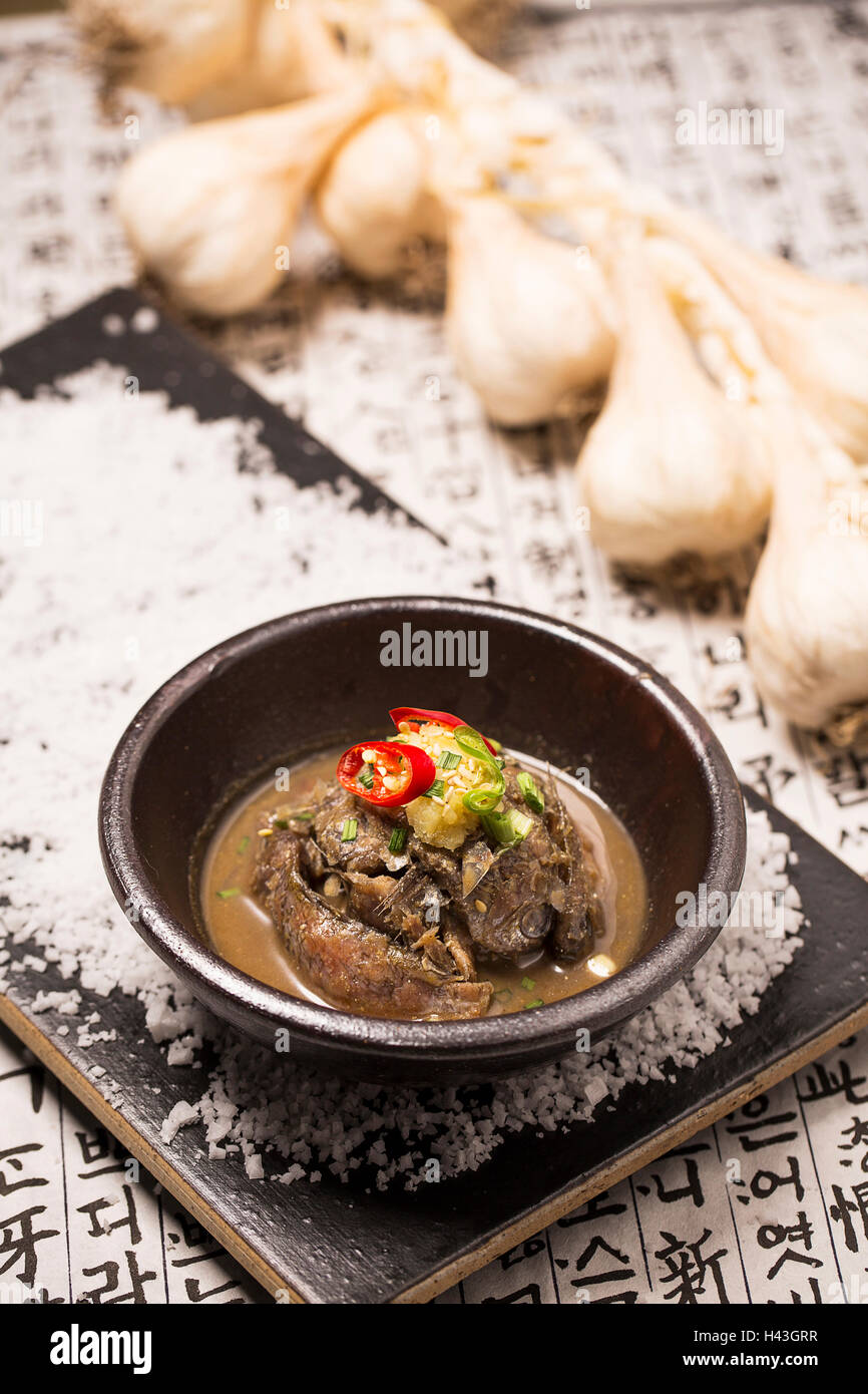 Korean Cuisine Salted Fermented Fish/Seafood Stock Photo Alamy