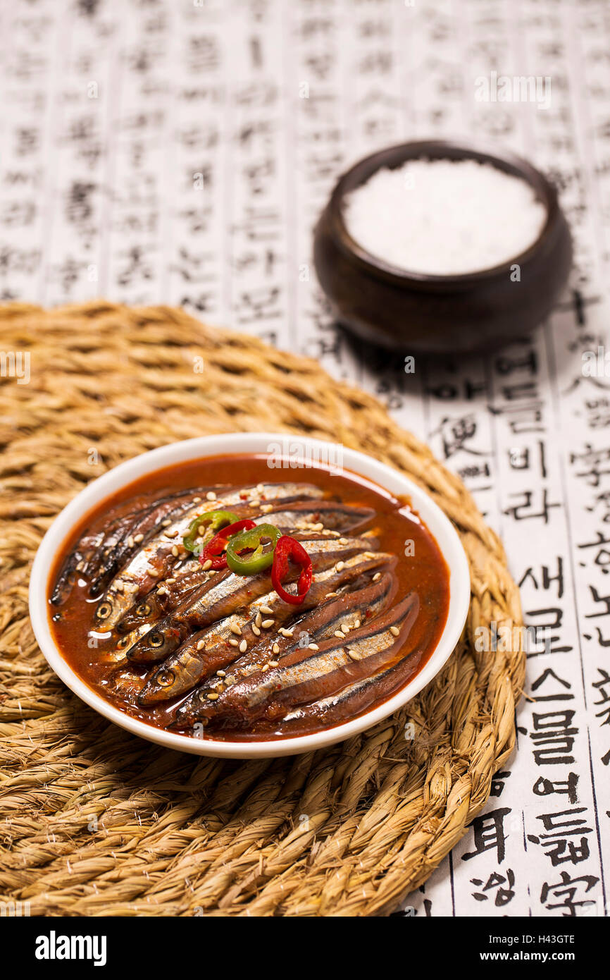 Korean Cuisine Salted Fermented Fish/Seafood Stock Photo Alamy