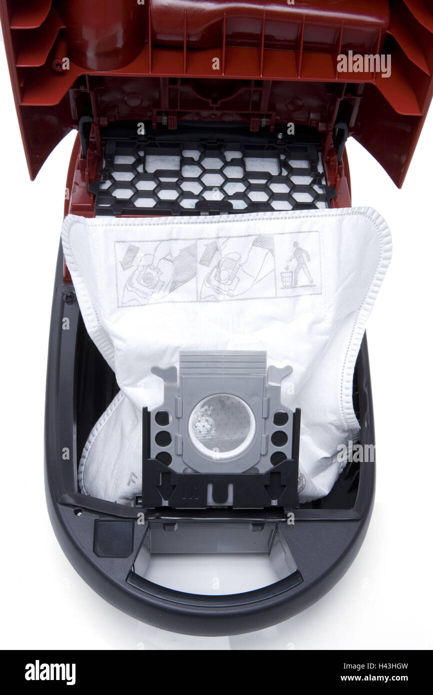 Vacuum cleaner, red, cutout, vacuum cleaner bag Stock Photo Alamy