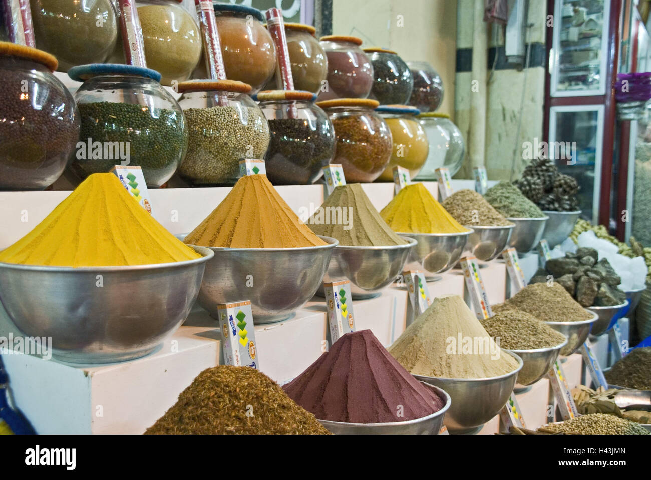 Shea Ria Food Egypt, Aswan, bazaar, Sharia el-Suk, spices, Africa, Upper Egypt ...