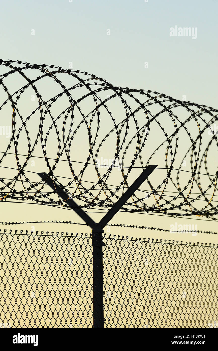 Barbed wire, Stock Photo