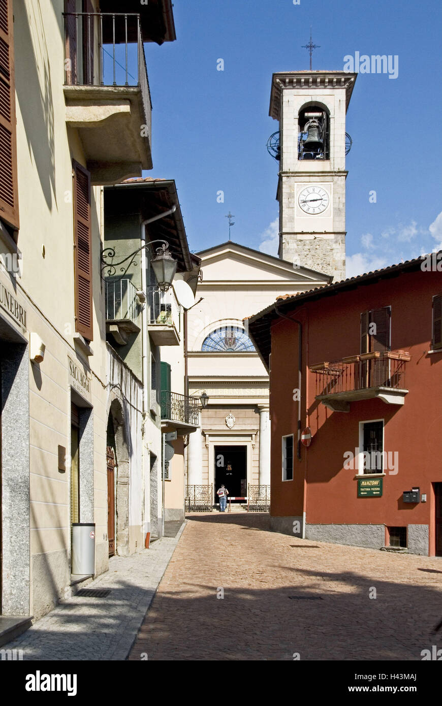 Italy, Northern Italy, Luino, church San Pietro, Stock Photo