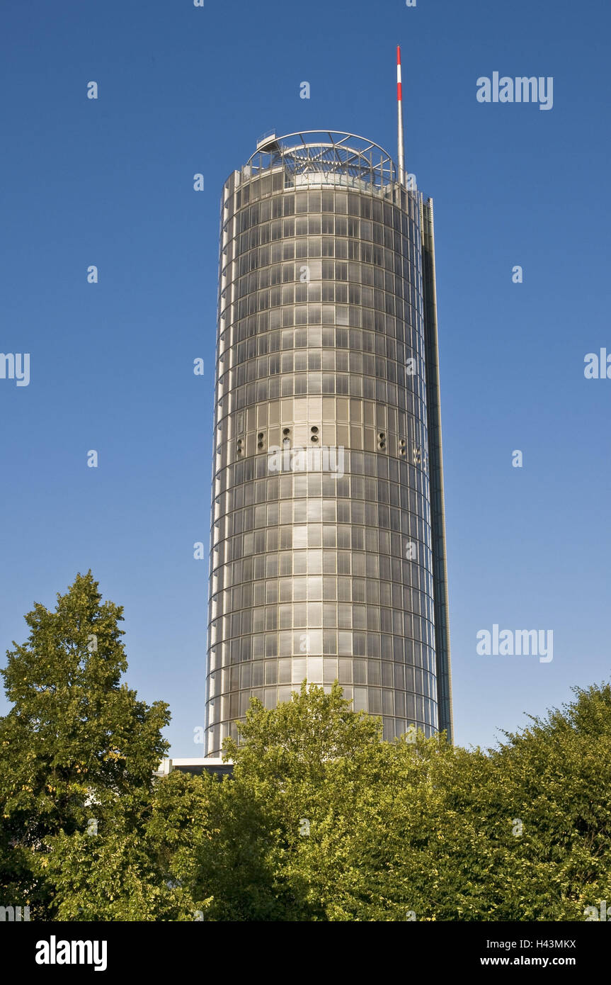 RWE tower, opera space, food, North Rhine-Westphalia, Germany, Stock Photo