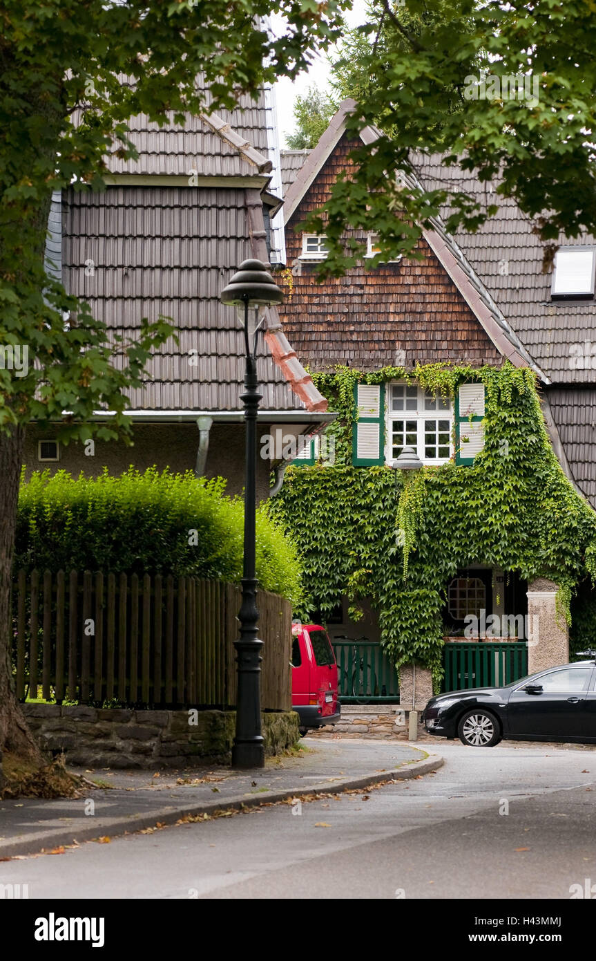 Alley 'Trautes Heim', Margarethenhöhe (district), Essen, North Rhine ...