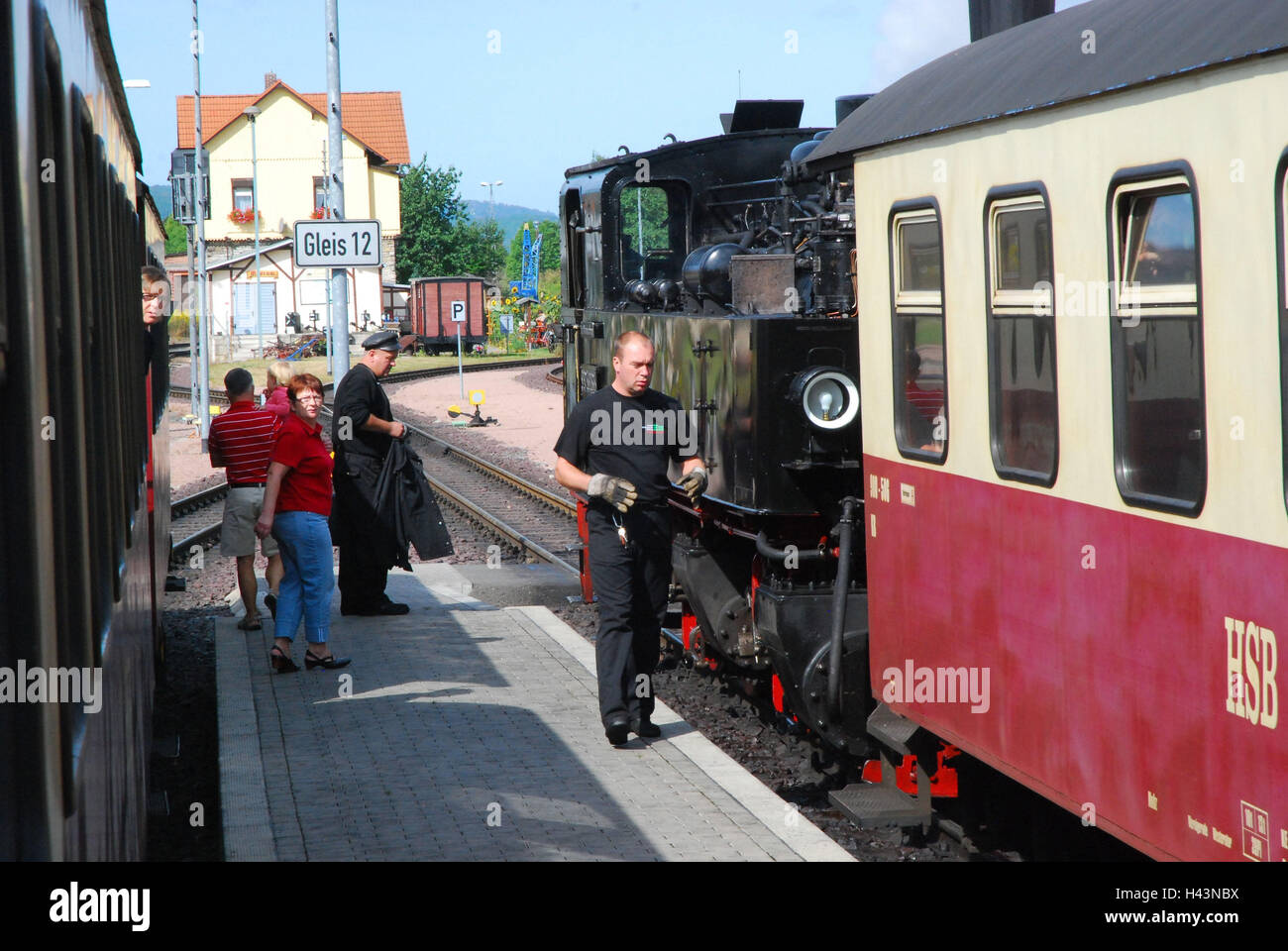 Germany, SaxonyAnhalt, HSB, Harz narrow gauge railroad, railway