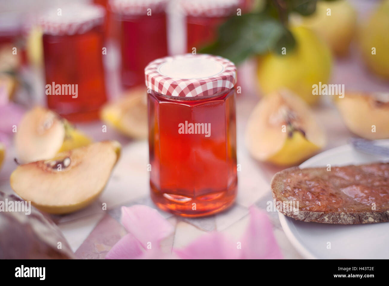 Homemade Quince Jelly Stock Photo Alamy