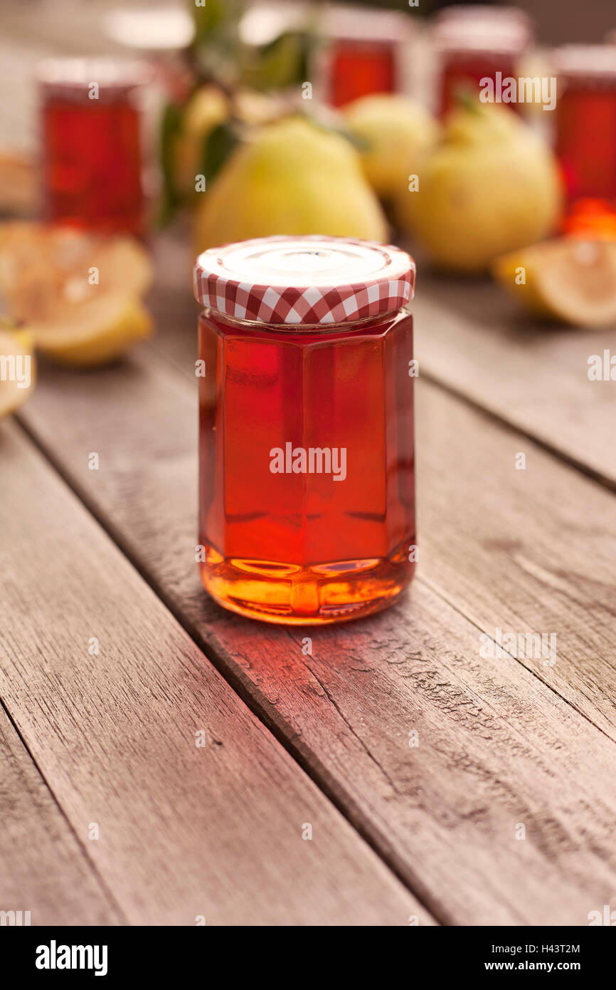 Homemade Quince Jelly Stock Photo Alamy