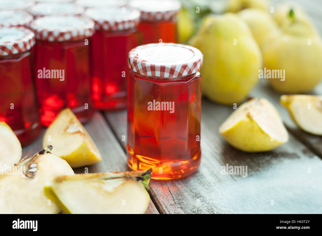 Homemade Quince Jelly Stock Photo Alamy