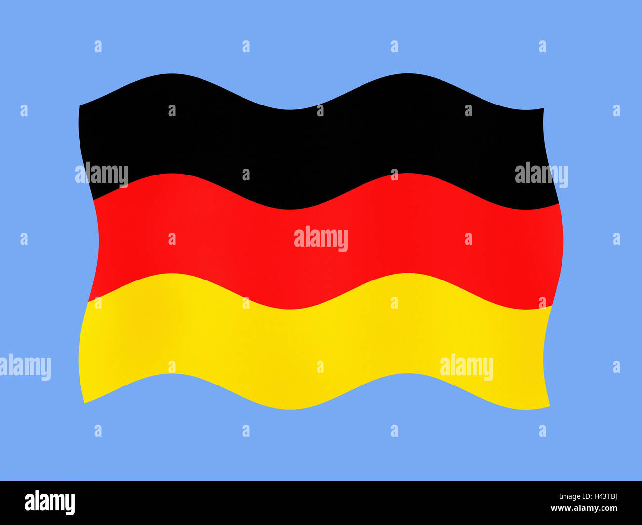 Computer graphics, national flag, Germany, flag, flag, state flag, state figure, blow, in German, Tricolor, three-coloured, product photography, Stock Photo