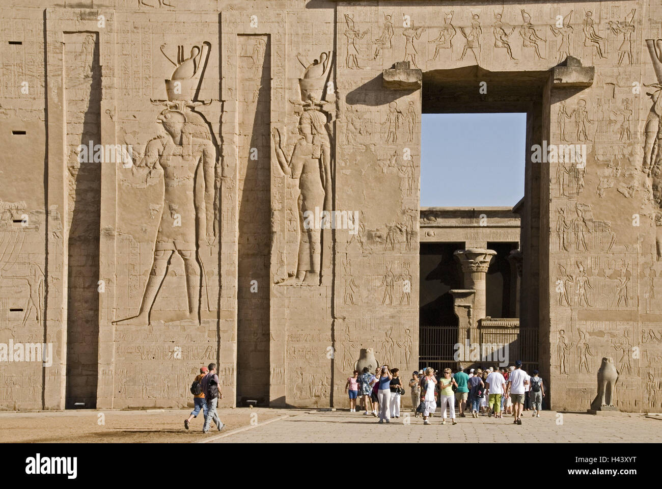 Egypt, Edfu, Horus temple, pylon, tourist, Upper Egypt, Idfu, art, culture, destination, to