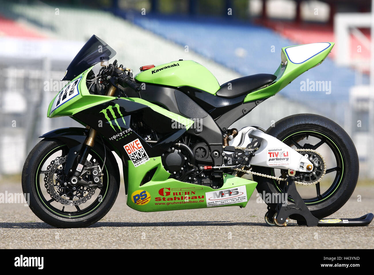 motorcycle, Kawasaki, standard, Stock Photo -