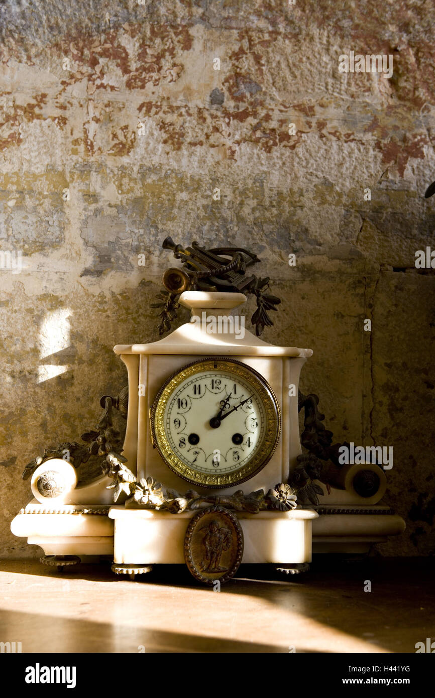 Clock, nostalgically, dial, close up, Stock Photo