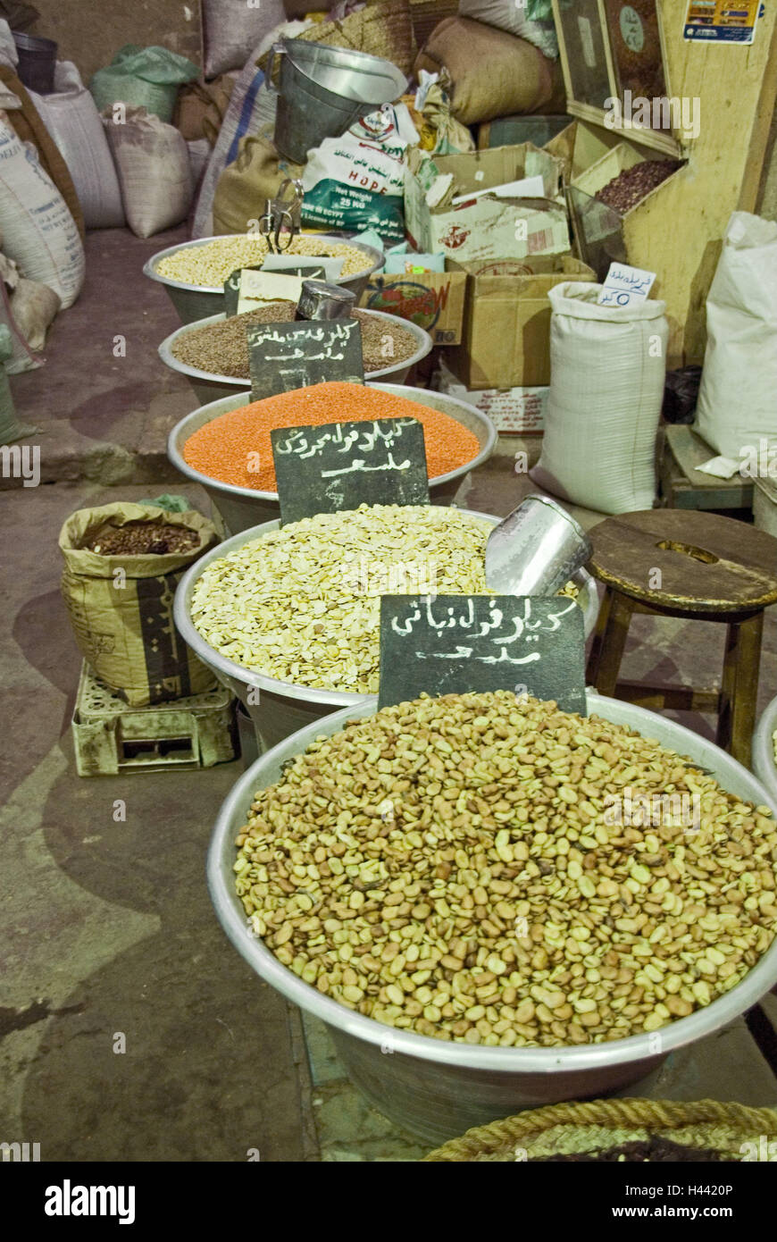 Shea Ria Food Egypt, Aswan, bazaar, Sharia el-Suk, spices, Africa, Upper Egypt ...