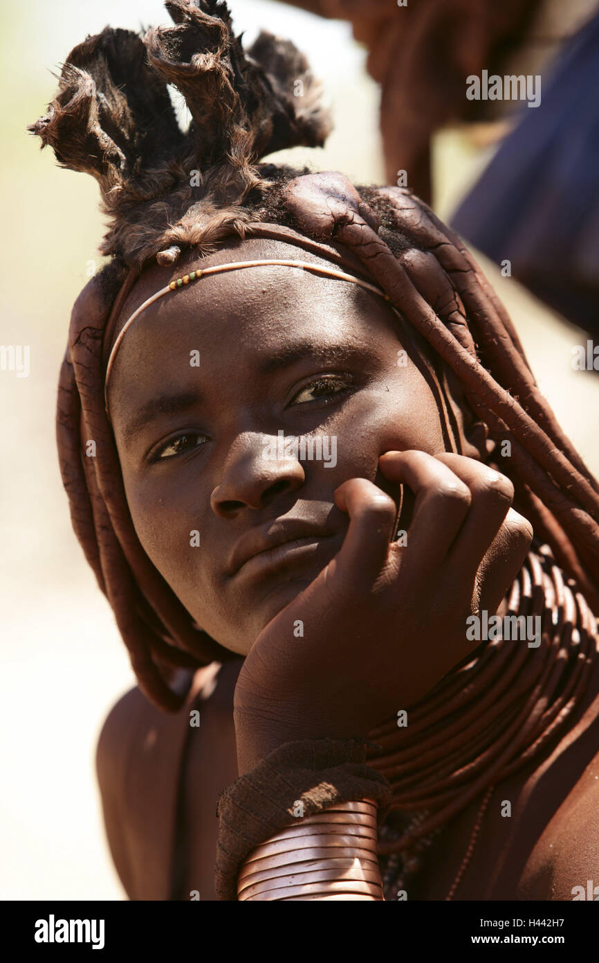 Namibia people himba head hi-res stock photography and images - Alamy