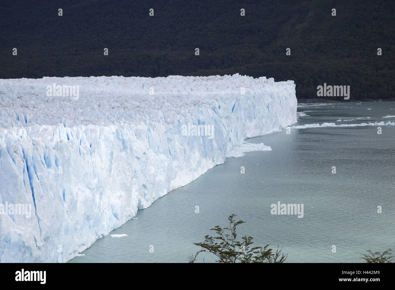Argentina, Patagonia, national park batch Glaciares, Perito Moreno Gletscher, abnormal termination edge, Stock Photo