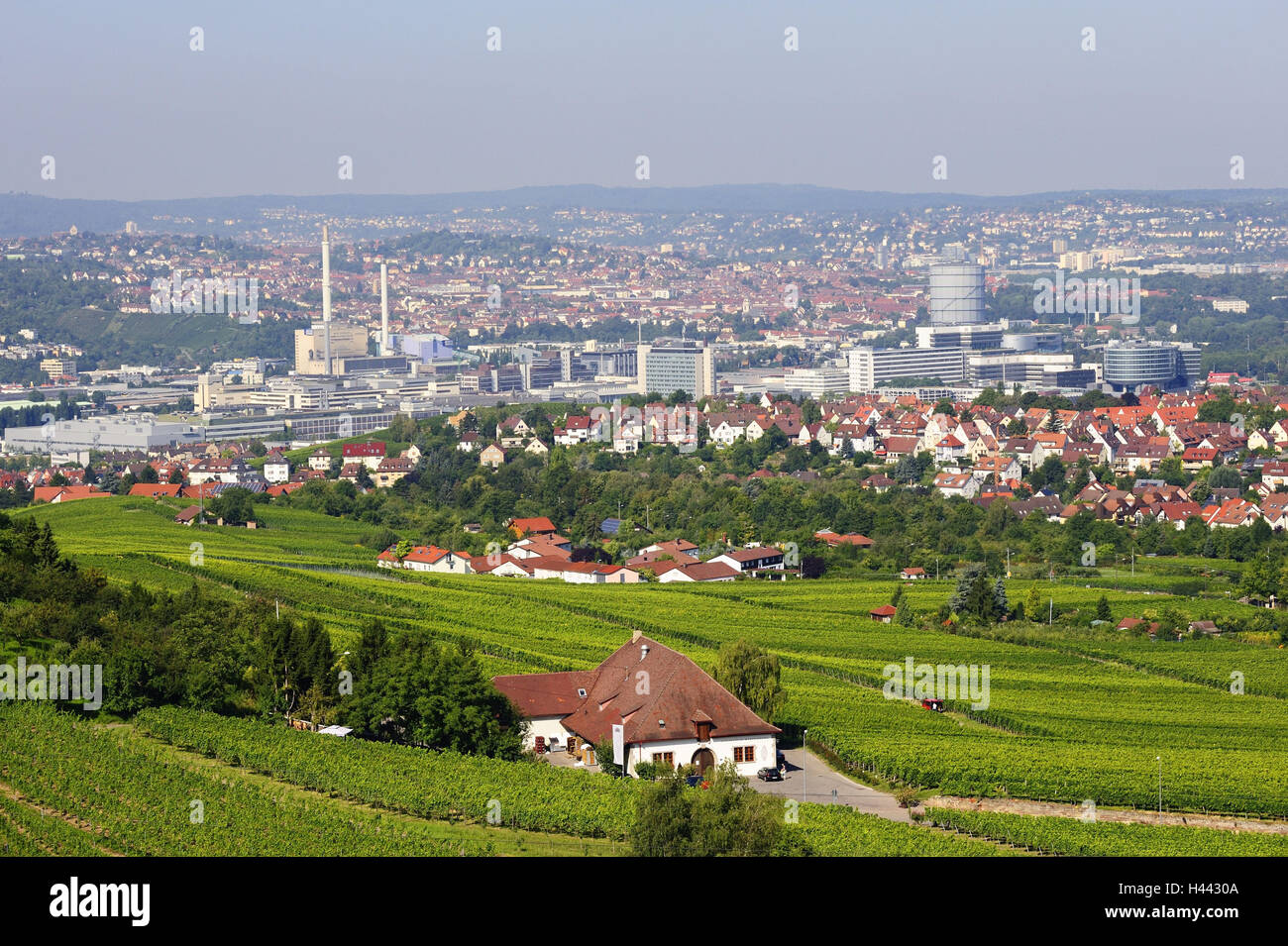 Germany, Baden-Wurttemberg, Stuttgart, home Untertürk, town view, Stock Photo