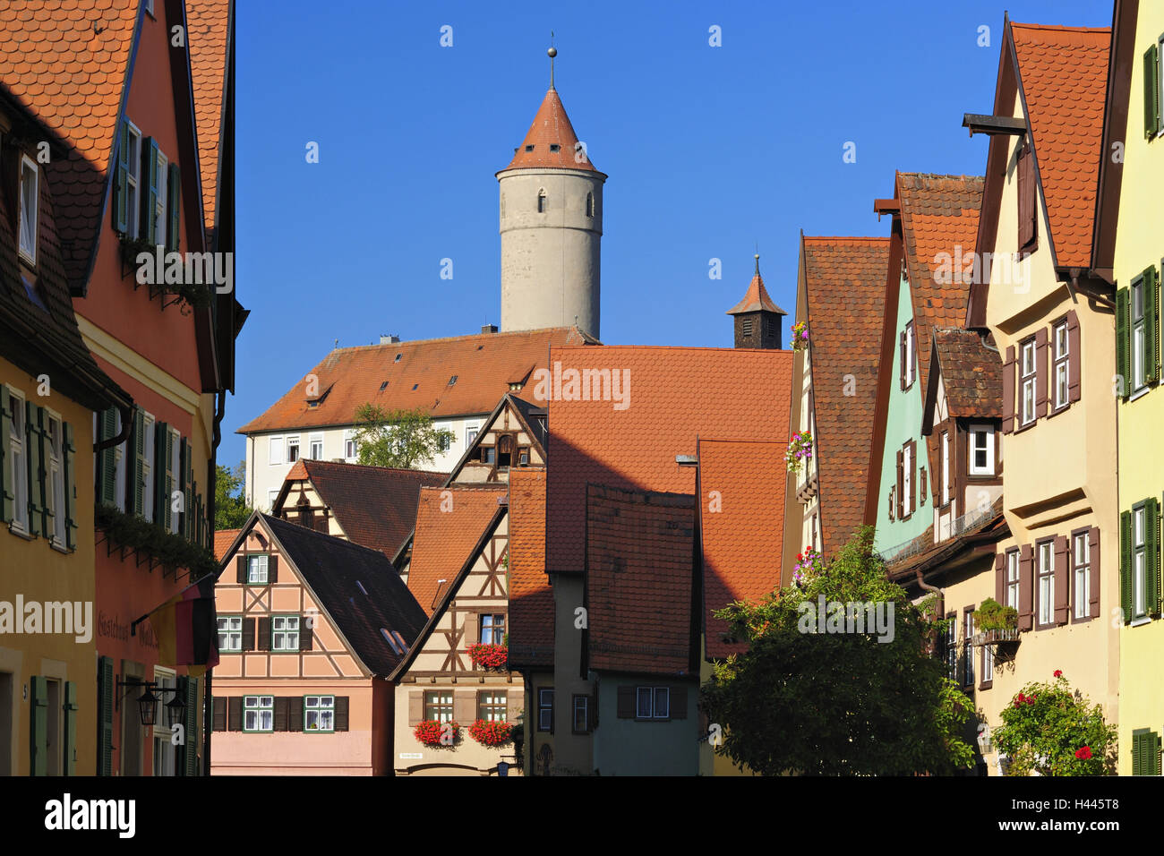 Germany, Bavaria, Central Franconia, Dinkelsbühl, townscape, Stock Photo