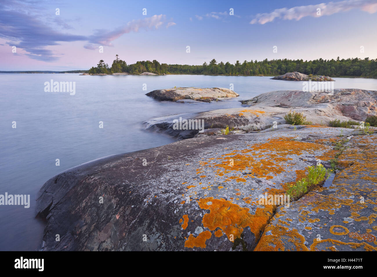 Canada Ontario Lake Huron North Channel St Joseph Shore Rock Stock Photo Alamy