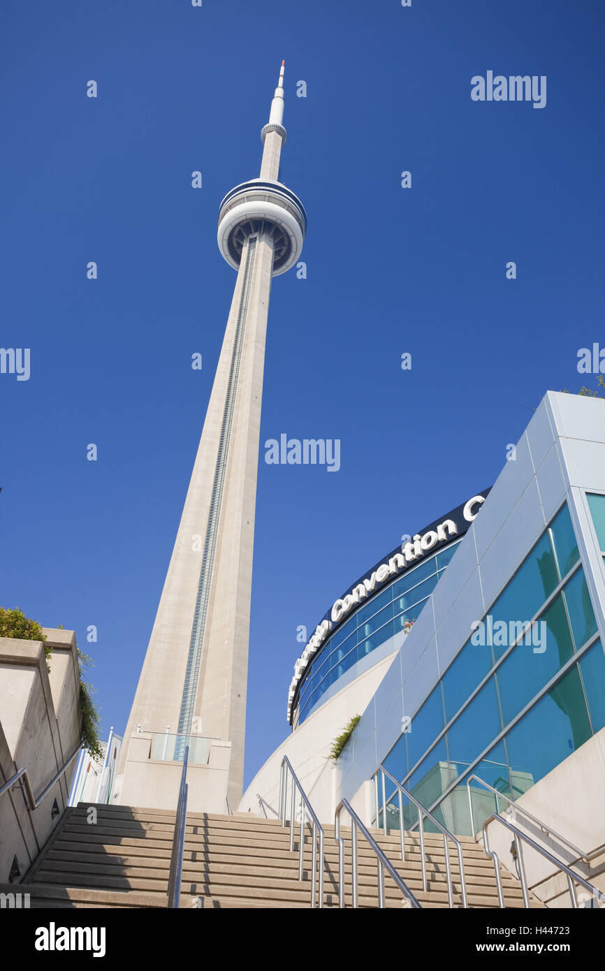 Canada, Ontario, Toronto, CN Tower, Convention Centre, Stock Photo