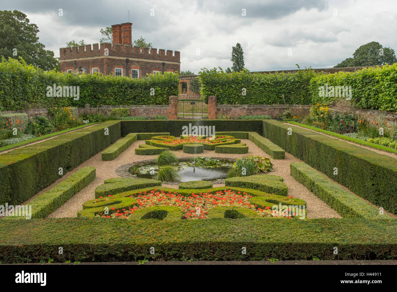 Pool Garden, Hampton Court Palace, Richmond, London, England Stock Photo