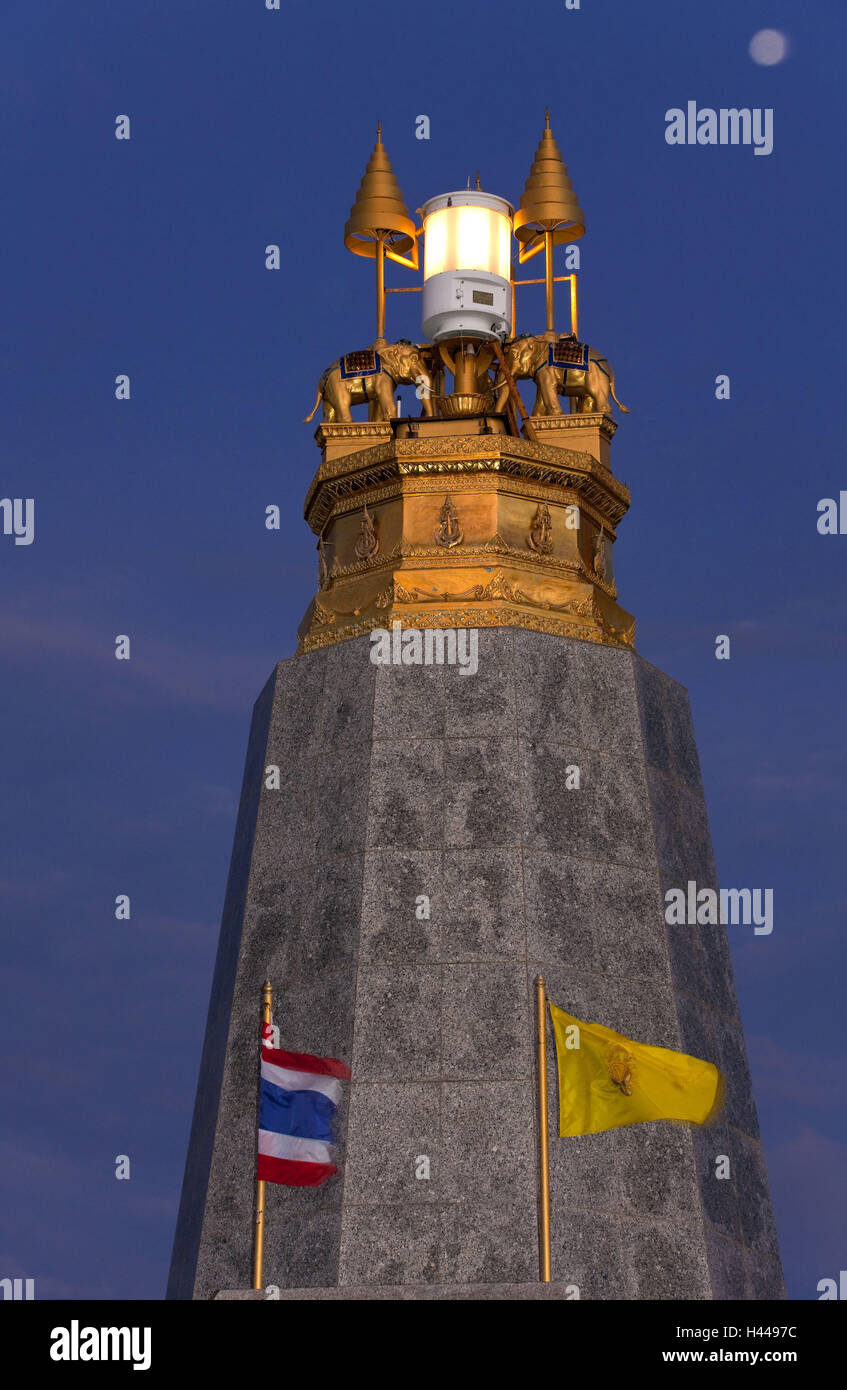 Thailand, island Phuket, cape Laem Promthep, lighthouse, Stock Photo