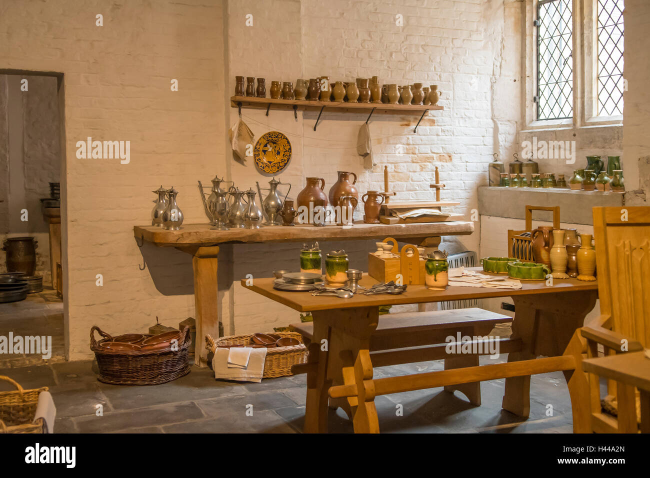 Henry VIII's Kitchen, Hampton Court Palace, Richmond, London, England Stock Photo
