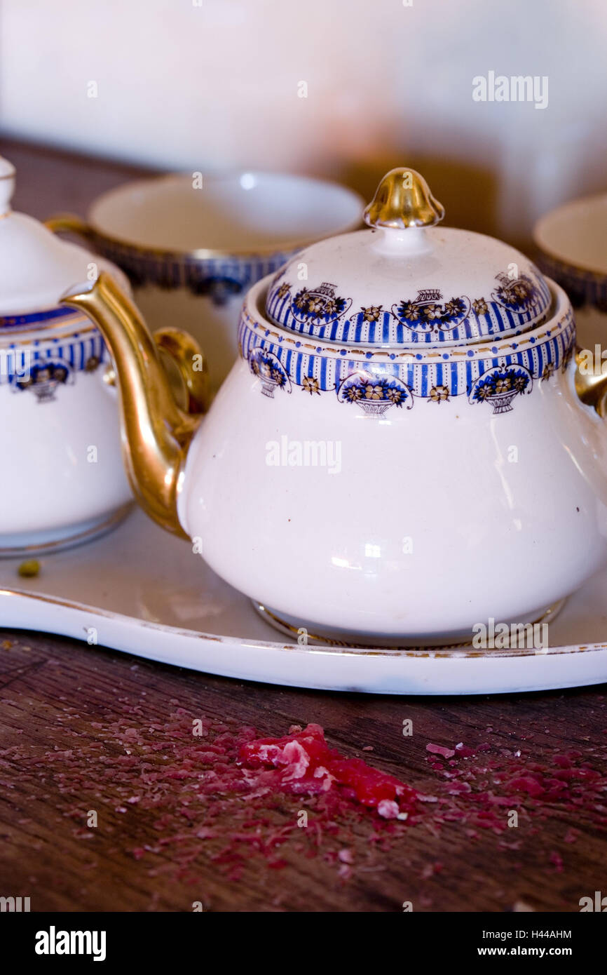 Tea service, close-up Stock Photo - Alamy