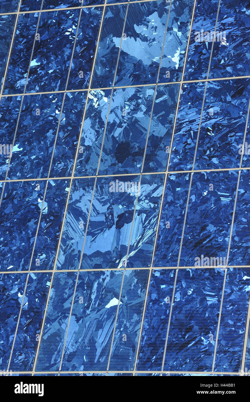 Solar collectors, solar cells, close up, Stock Photo
