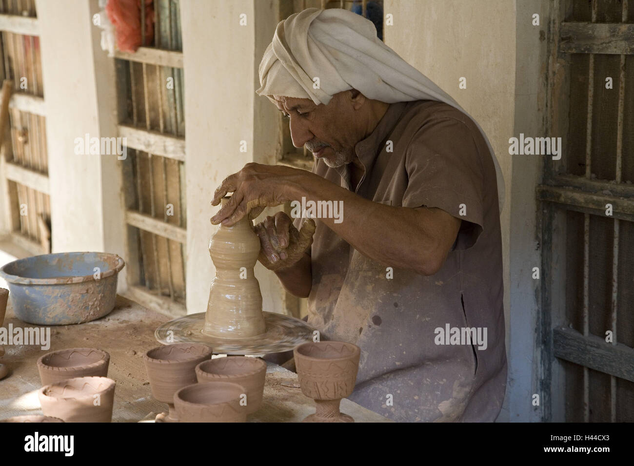 Saudi Arabia, province asch-Scharqiyya, Hofuf, potter, Stock Photo