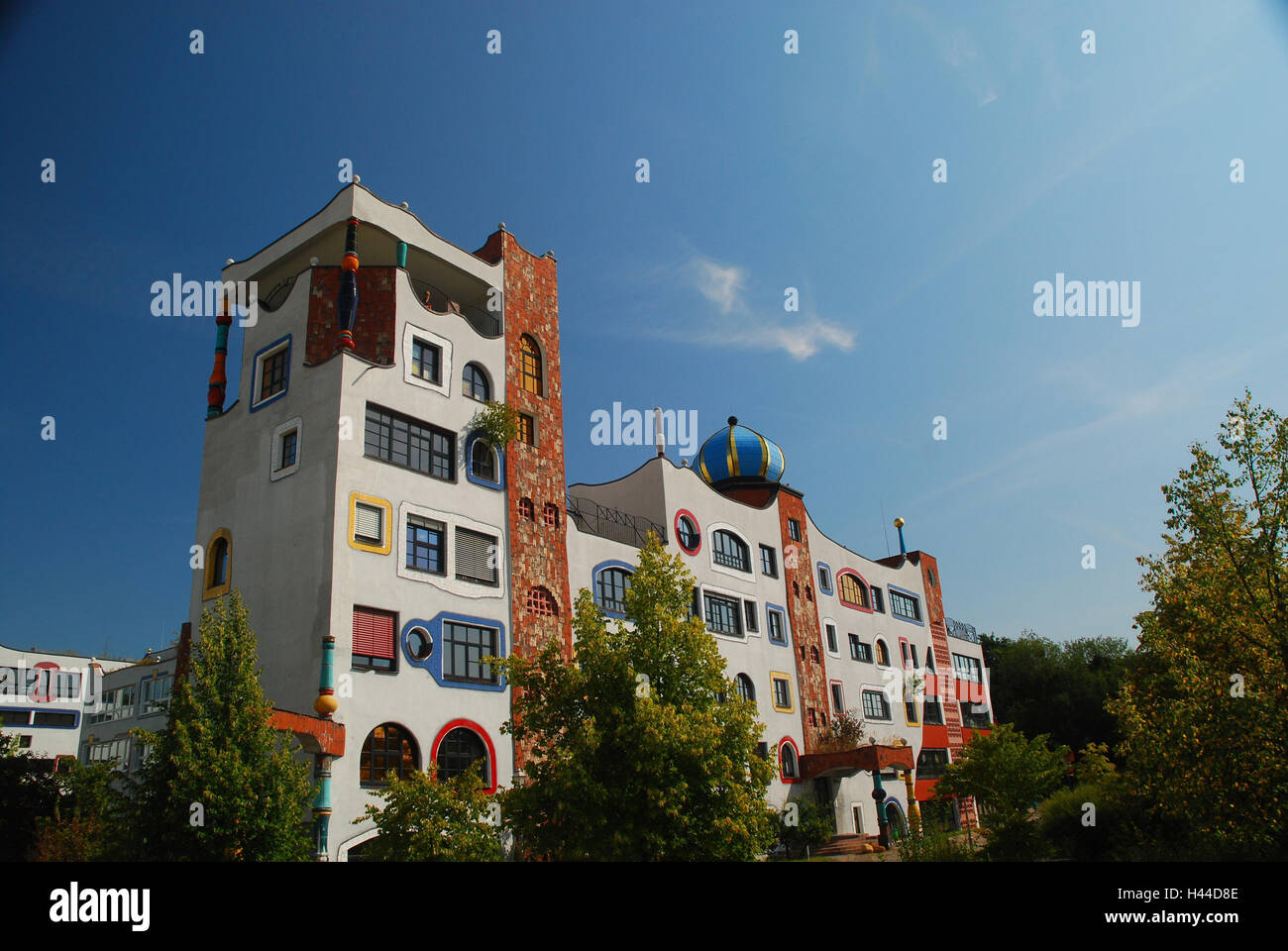 Germany, Saxony-Anhalt, Luther town Wittenberg, 100 water school, Stock Photo