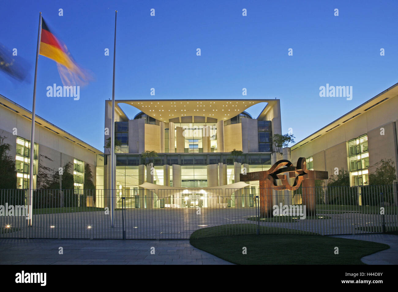 Germany, Berlin, Office the Federal Chancellor, dusk, Stock Photo