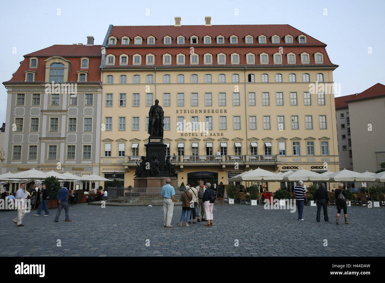Germany, Saxony, Dresden, Old Town, new market, Steigenberger hotel,  forecourt, person Stock Photo - Alamy