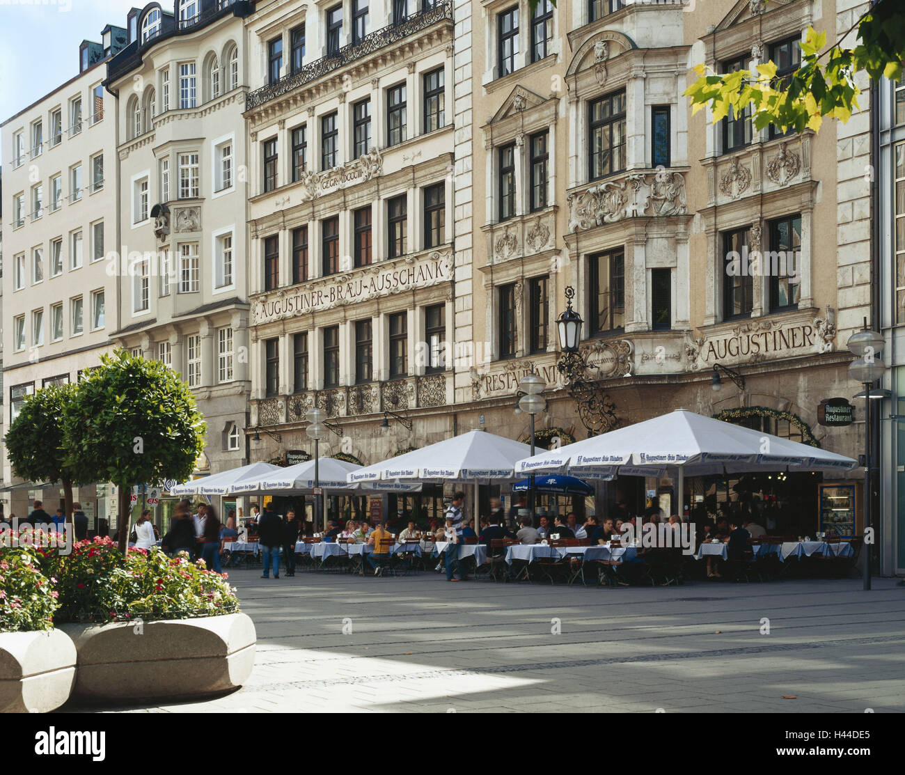 Germany Bavaria Munich Restaurant Augustinerbrau Outside Upper Bavaria Building Architecture Facade Historically Bar Person Guests Food Drinking Traditionally Inn Brewery Augustiner Brau Traditional Brewery Traditional Restaurant