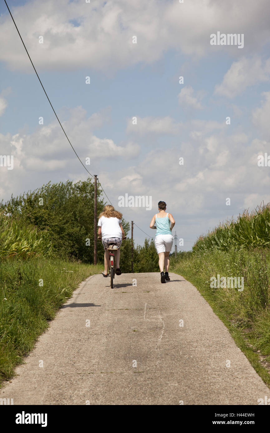 Running bike two hi-res stock photography and images - Alamy