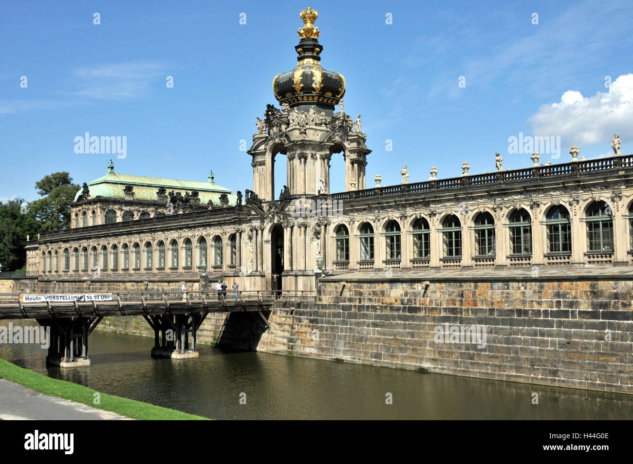 Kennel, avenue Ostra, internal Old Town, Dresden, Saxon, Germany Stock