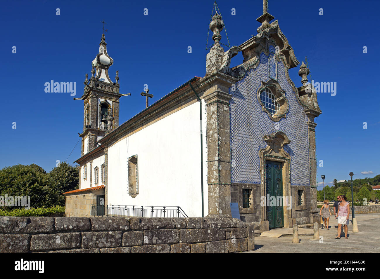 Portugal, Ponte de Lima, Old Town, church Santo Antonio, Stock Photo