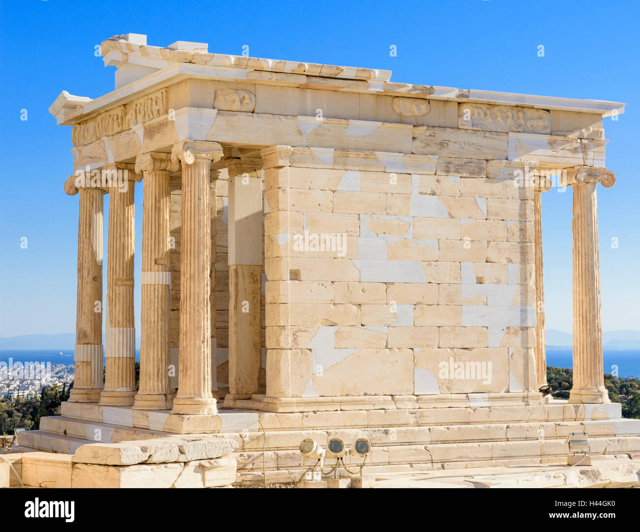 The Ionic Temple of Athena Nike on the Acropolis, Athens, Greece Stock  Photo - Alamy