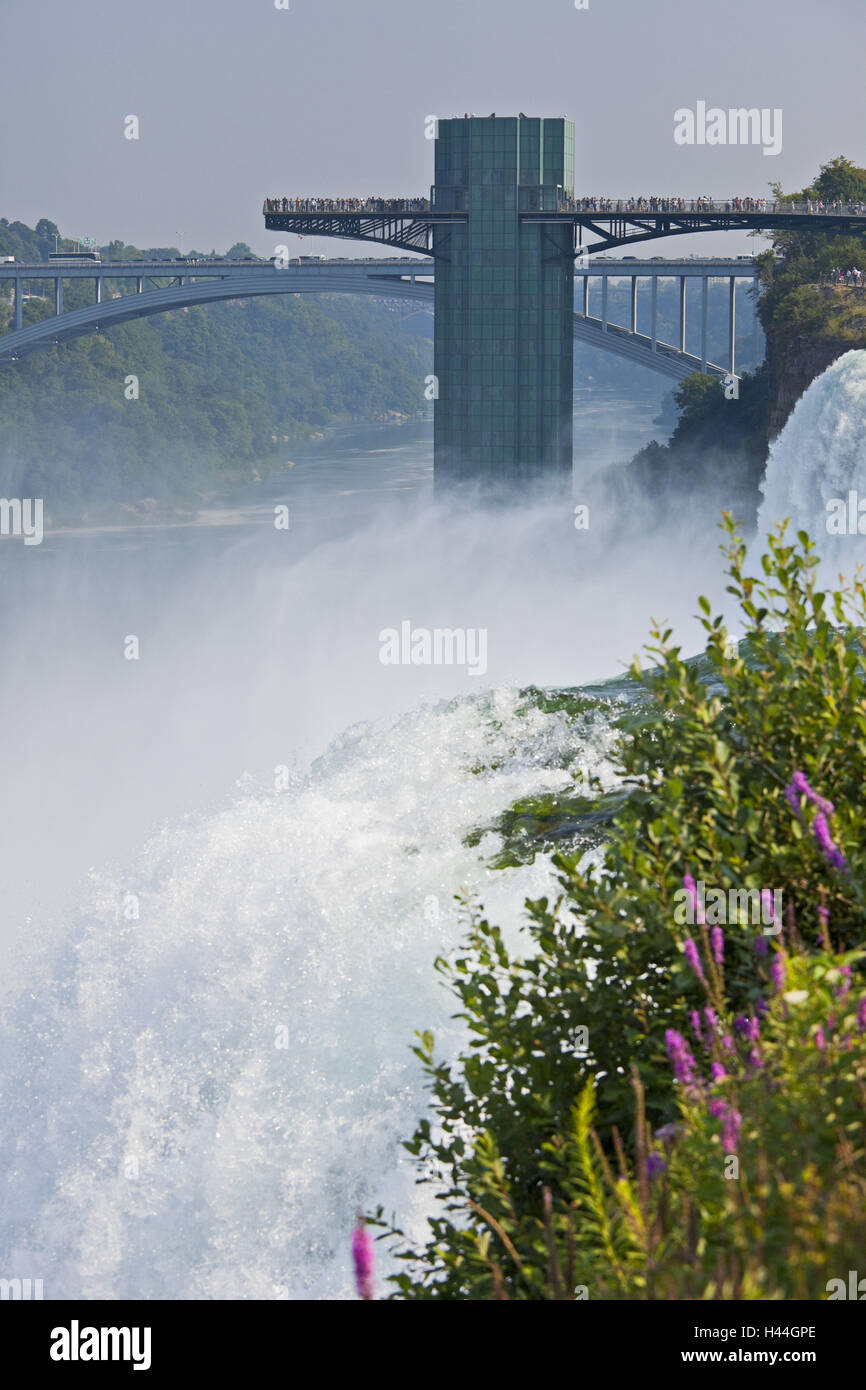 USA, New York State, Niagara Falls, lookout, Stock Photo