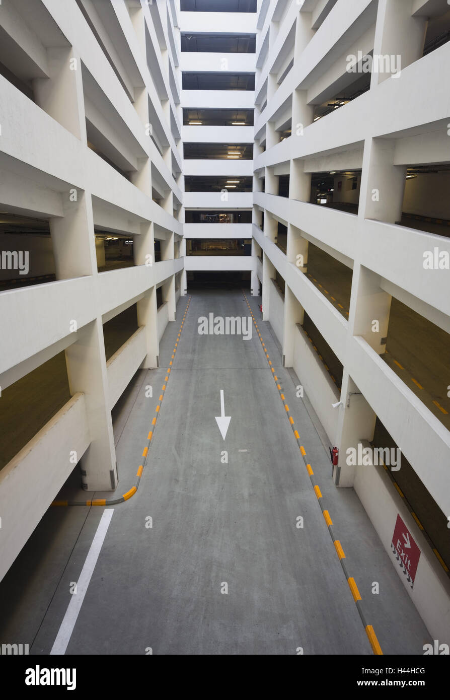 United Arab Emirates Dubai The Dubai Mall Parking Level Stock