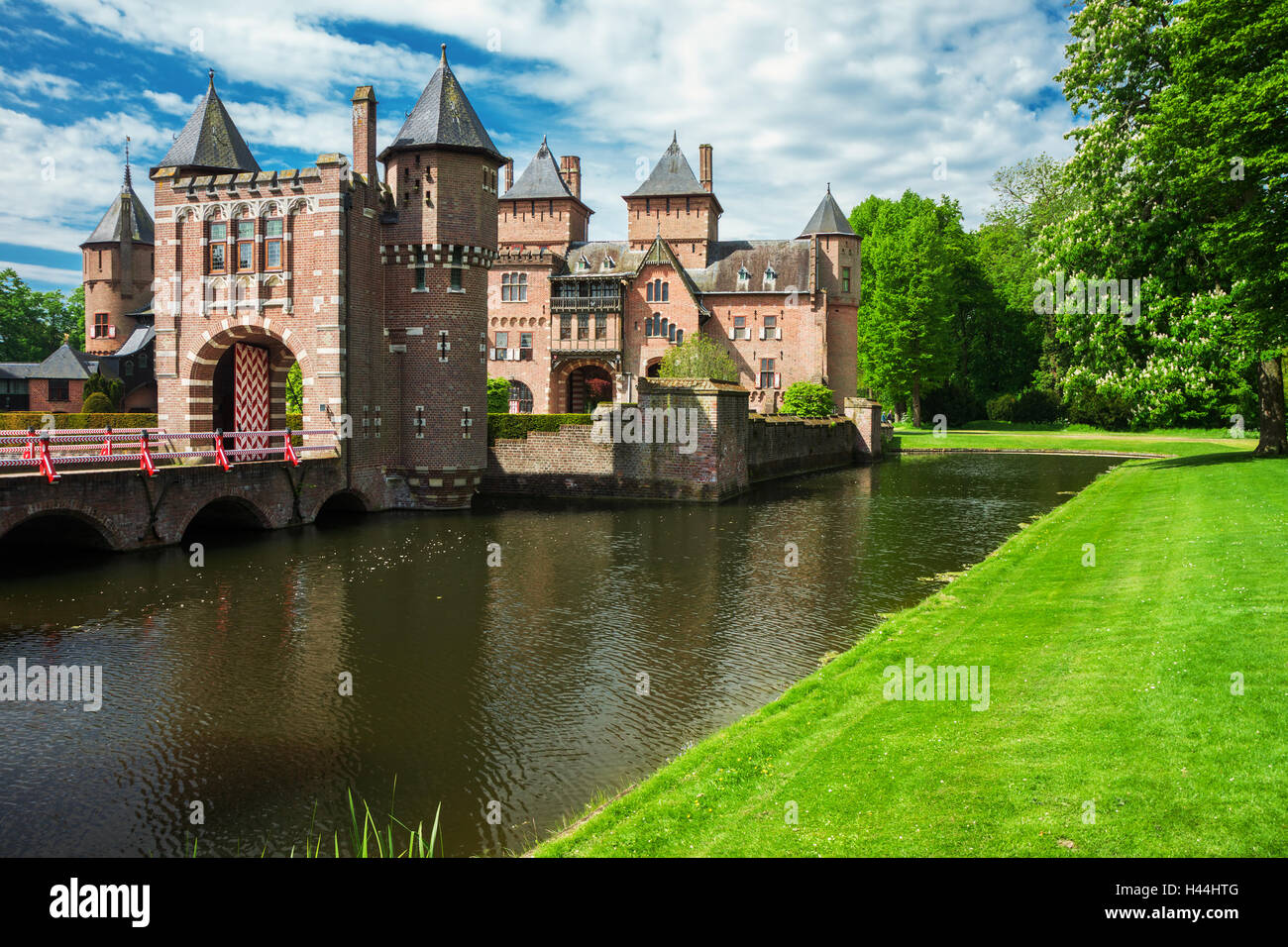 HAARZUILENS, NETHERLANDS - May 18, 2012: Castle de Haar Stock Photo
