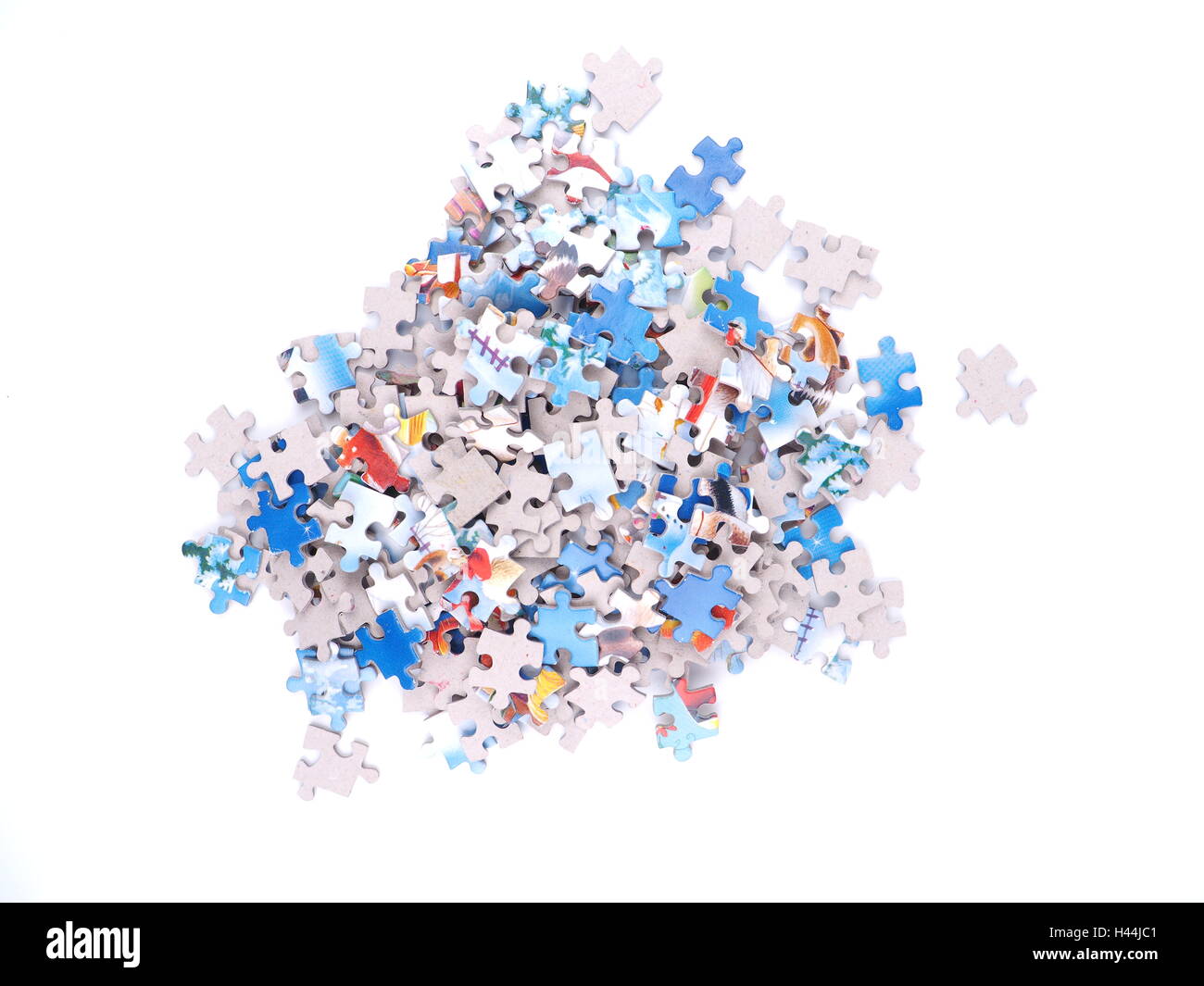 Puzzle on a white background Stock Photo - Alamy