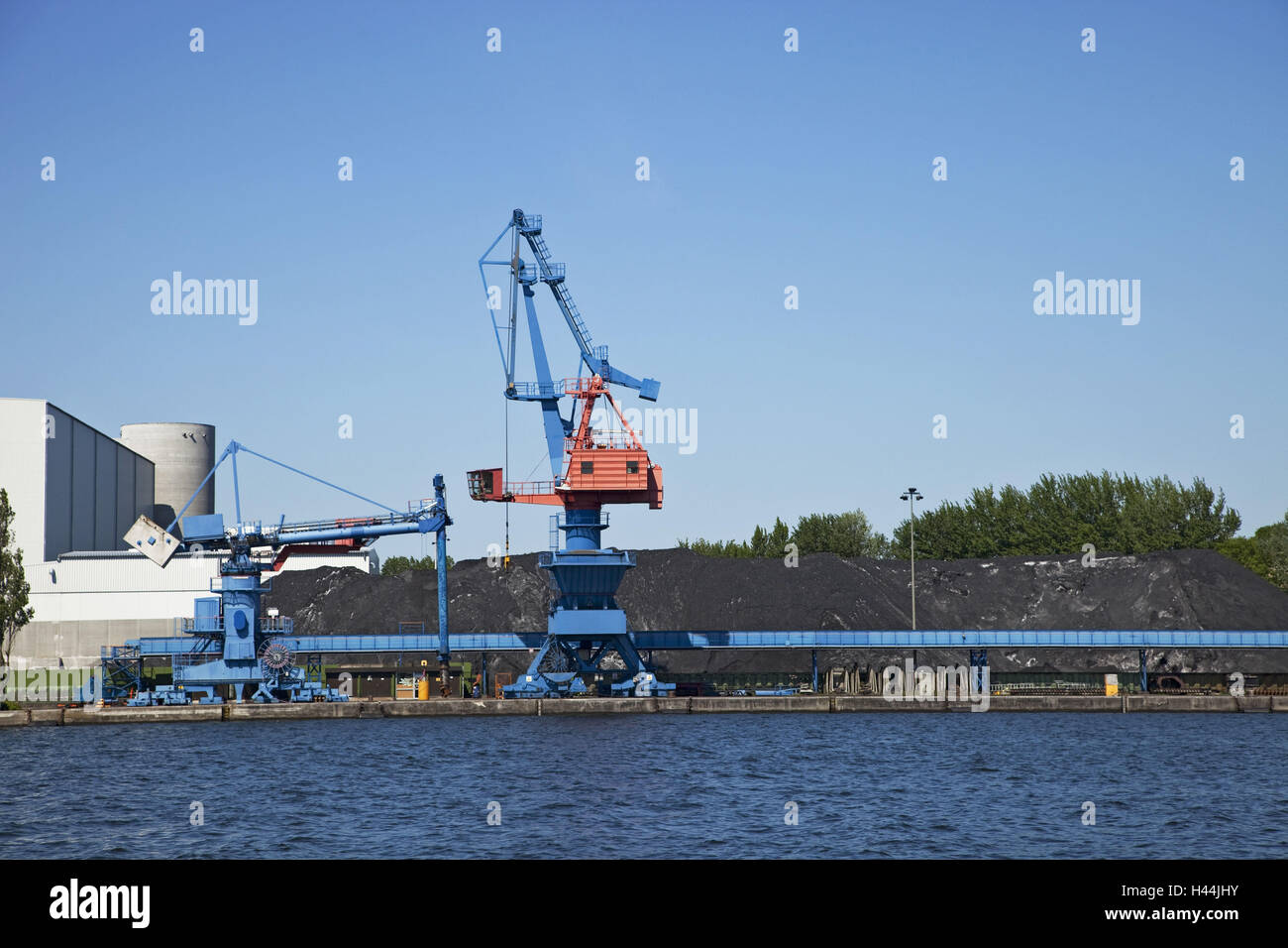 Flensburg, power station, loading engines Stock Photo - Alamy