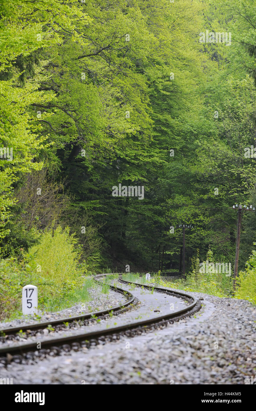 Railroad track, Stock Photo