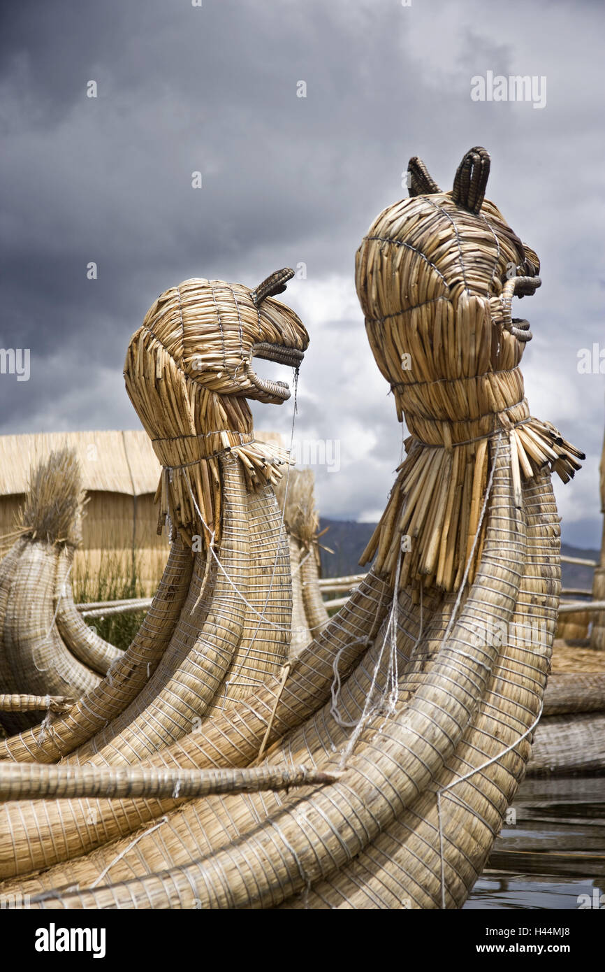 Peru, Totora, Titicacasee, boots, nobody, South America, reed boots ...