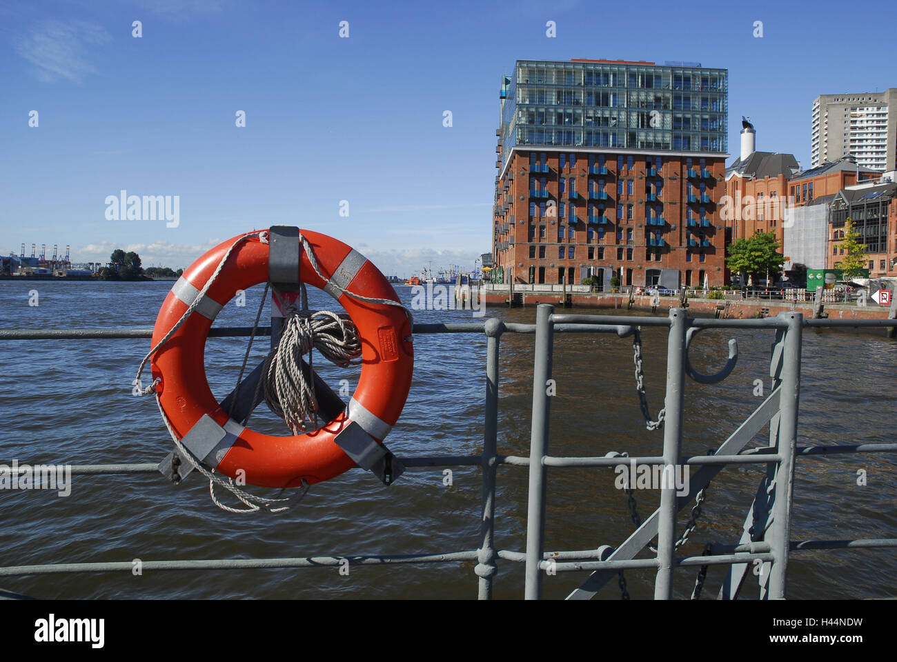Germany, Hamburg, lifebelt, fish market Stock Photo Alamy